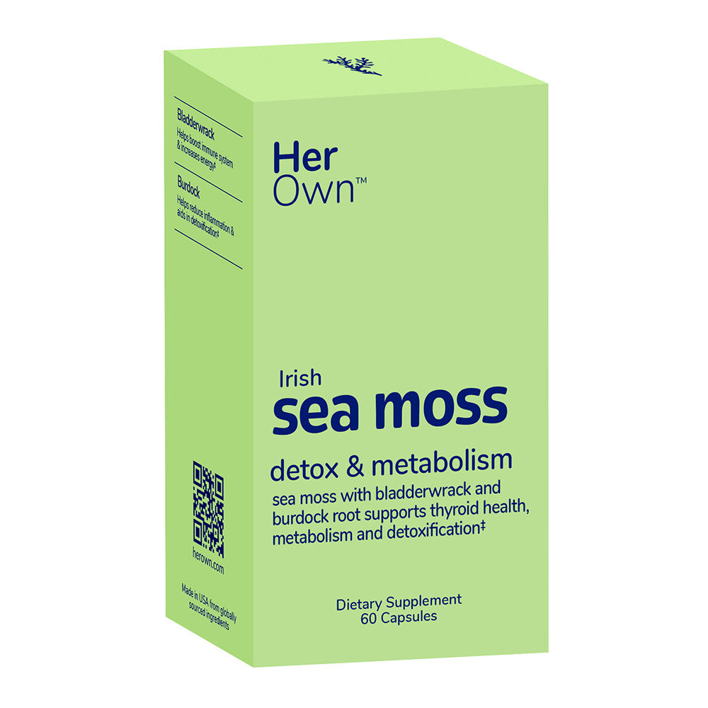Her Own Irish Sea Moss Detox and Metabolism, Immune Support Capsules, 60 Ea