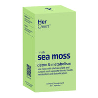 Her Own Irish Sea Moss Detox and Metabolism, Immune Support Capsules, 60 Ea