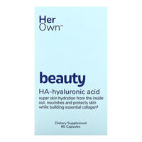 Her Own Beauty Hyaluronic Acid Capsules, Skin Hydration, 60 Ea