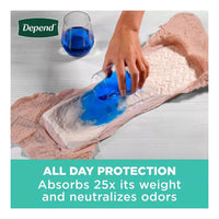 Depend Fresh Protection Adult Incontinence and Postpartum Bladder Leak Underwear for Womens, XL, 26 Ea