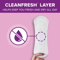Poise Incontinence Panty Liners Very Light Absorbency Long, 44 Liners