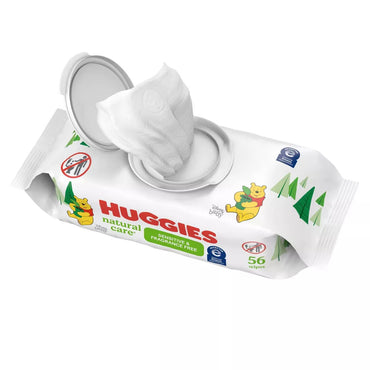 Huggies Natural Care Sensitive Unscented Baby Wipes, 56 Ea