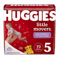 Huggies Little Movers Baby Disposable Diapers, Size 5, 19 Ea