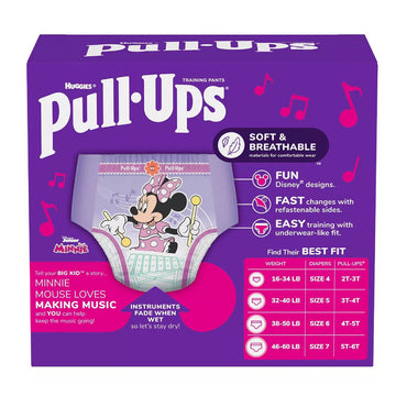 Huggies Pull Ups Girls Training Pants, Size 2T To 3T, 23 Ea