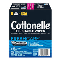Cottonelle Hypoallergenic Flushable Wet Wipes, 336 Ea
