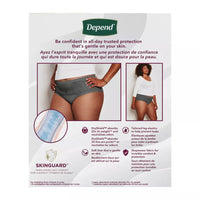 Depend Silhouette Incontinence And Postpartum Underwear For Women, 12 Ea