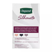 Depend Silhouette Incontinence And Postpartum Underwear For Women, 12 Ea