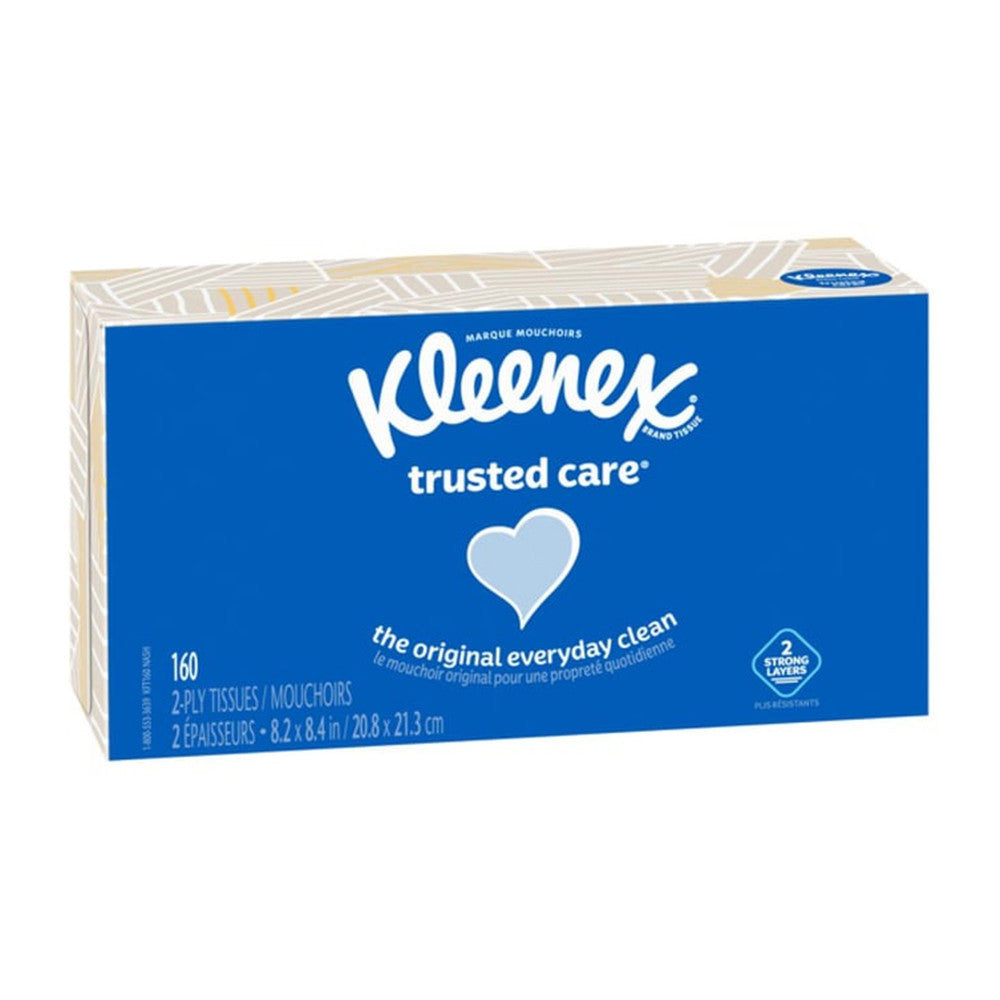 Kleenex Mainline Facial Tissue, 24/160 Ea