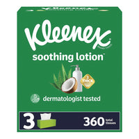 Kleenex Facial Tissues with Soothing Lotion, 360 Ea