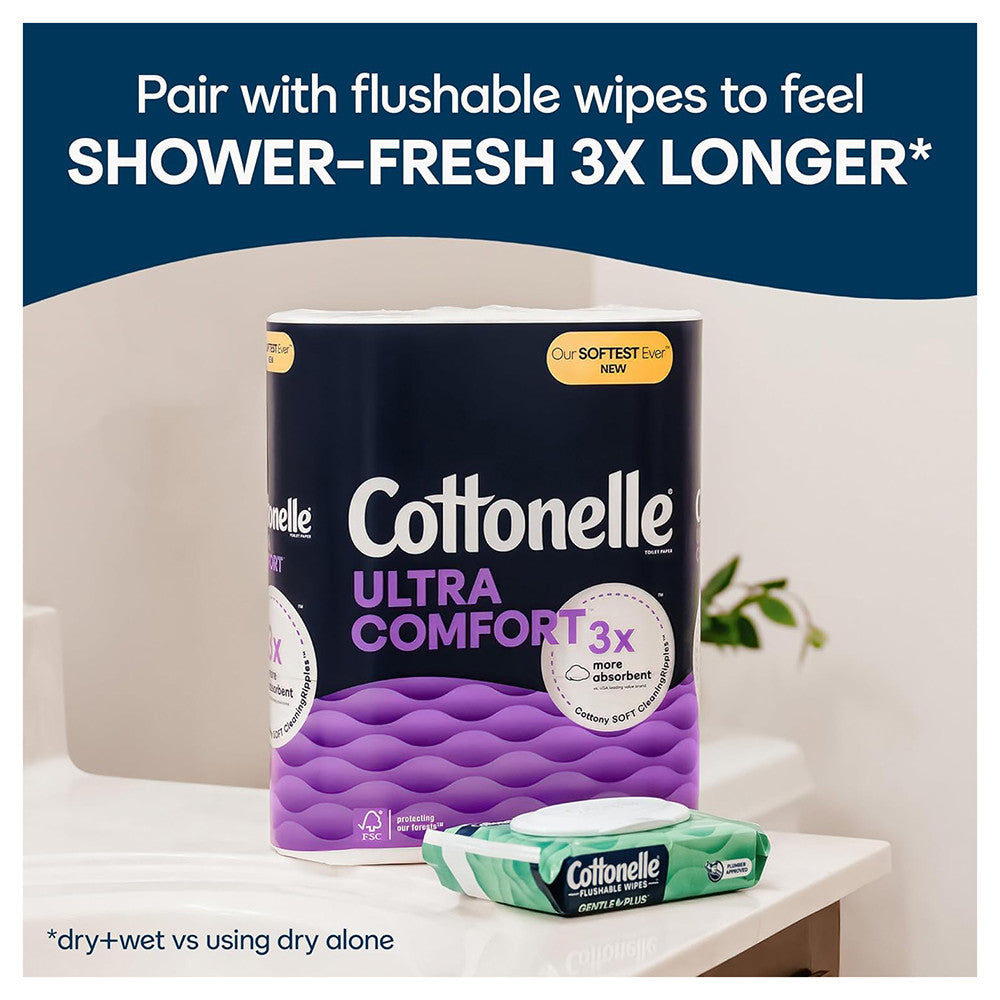 Cottonelle Ultra Comfort Mega Roll Toilet Paper, 6 Ea