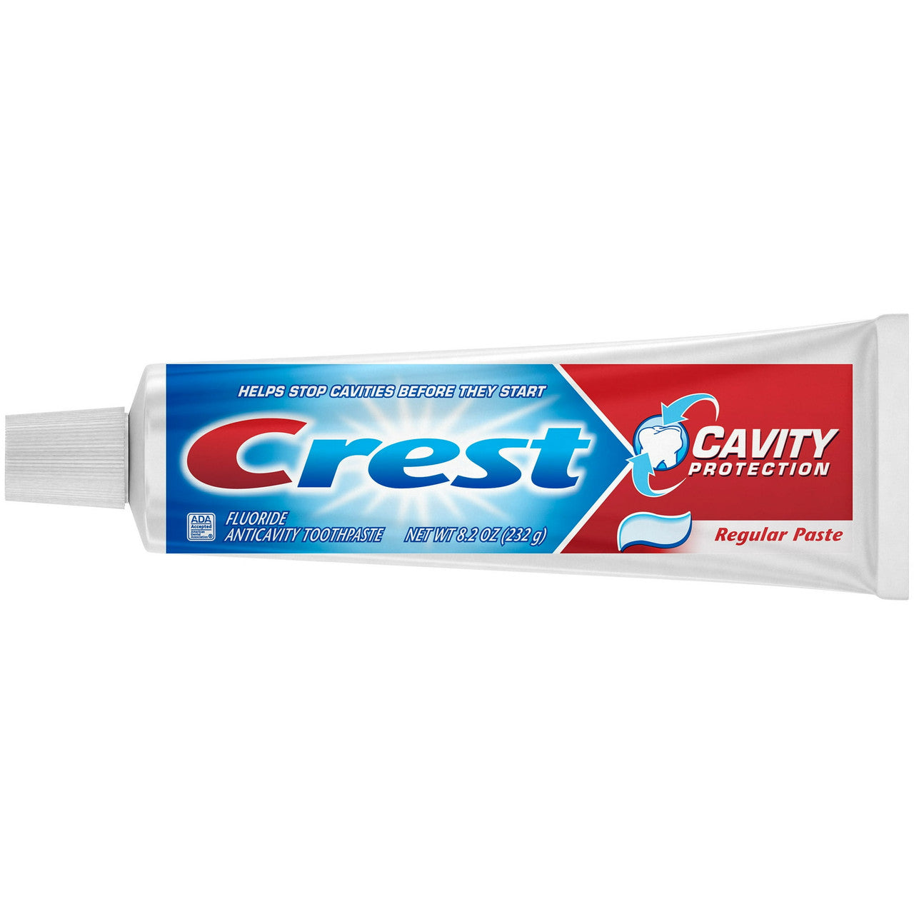 Crest Fluoride Anticavity Toothpaste Cavity Protection, Regular Paste, 8.2 Oz