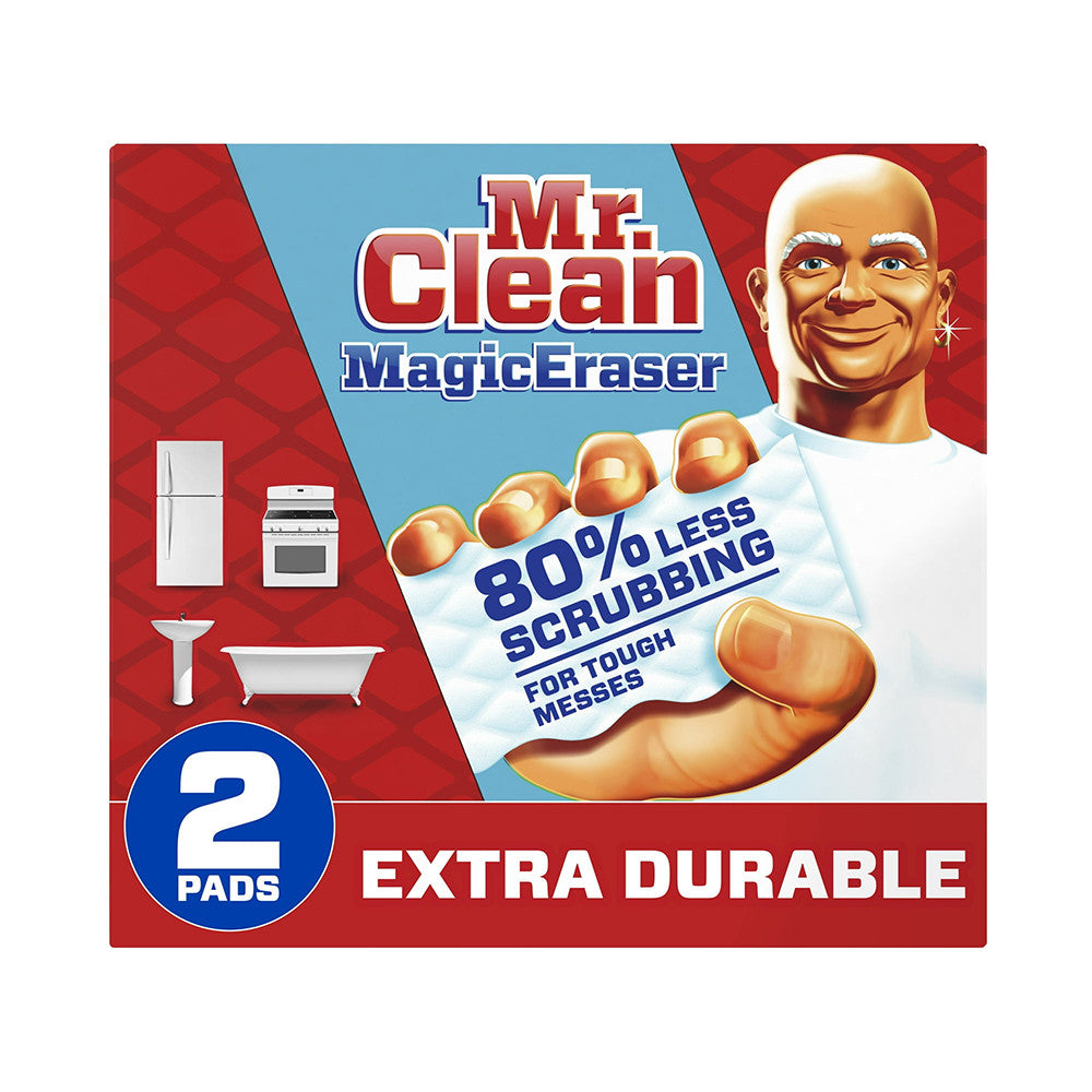 Mr Clean Extra Power Dirt And Grime Magic Eraser Pads, 2 Ea