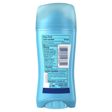 Secret Anti-Perspirant Invisible Solid Deodorant, Sheer Clean - 2.6 Oz