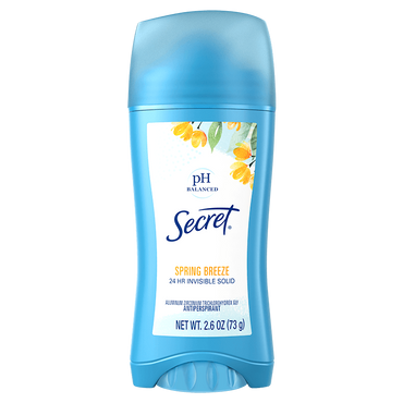 Secret Original Spring Breeze Scent Womens Invisible Solid Antiperspirant And Deodorant, 2.6 Oz