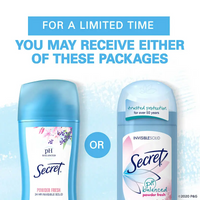 Secret Powder Fresh Invisible Solid Antiperspirant Deodorant, 2.7 Oz