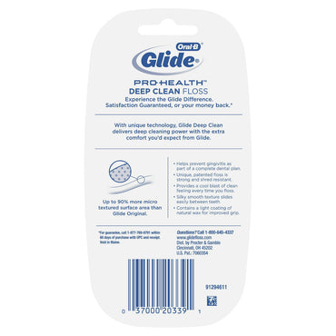 Oral-B Glide Pro- Health Deep Clean Floss, Cool Mint Flavour - 80 Mtr