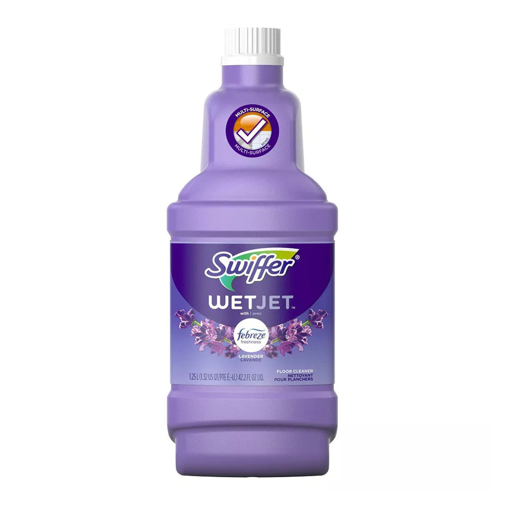 Swiffer WetJet Liquid Floor Cleaner, Lavender, 42.2 Oz