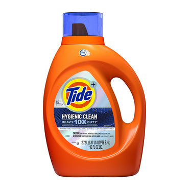 Tide Hygienic Clean Heavy 10X Duty Liquid Laundry Detergent, 92 Oz