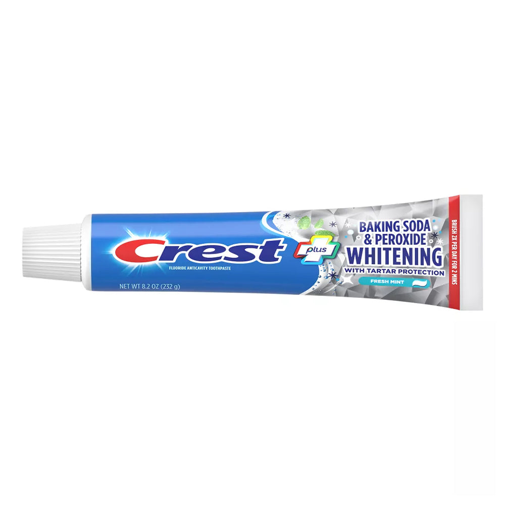 Crest Baking Soda and Peroxide Whitening with Tartar Protection Fresh Mint Toothpaste 8.2Oz (232g)