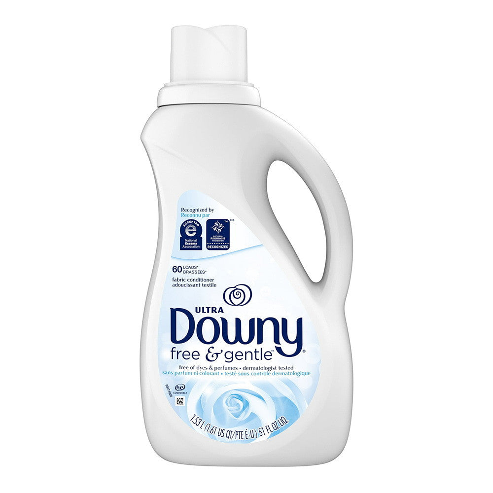 Downy Ultra Free and Gentle Liquid Fabric Softener, 51 Oz