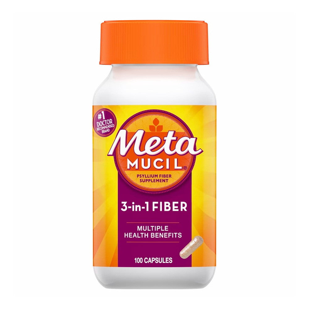 Metamucil Fiber Therapy For Regularity, Fiber Supplement Capsules, 100 Ea
