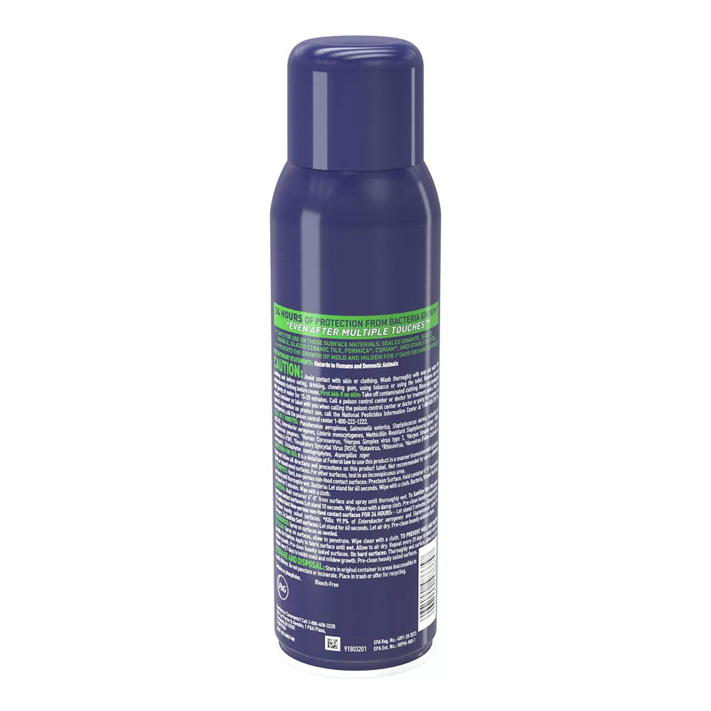 Microban 24 Hour Disinfectant Sanitizing Spray, Fresh Scent, 15 Oz