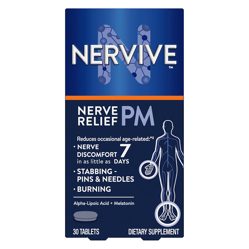 Nervive Nerve Relief PM For Aches, Weakness And Discomfort, 30 Ea