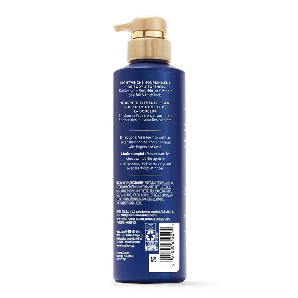 Hair Biology Biotin Volumizing Conditioner For Thinning, 12.8 Oz