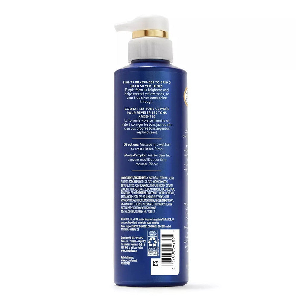Hair Biology Biotin Silver And Glowing Shampoo, 12.8 Oz
