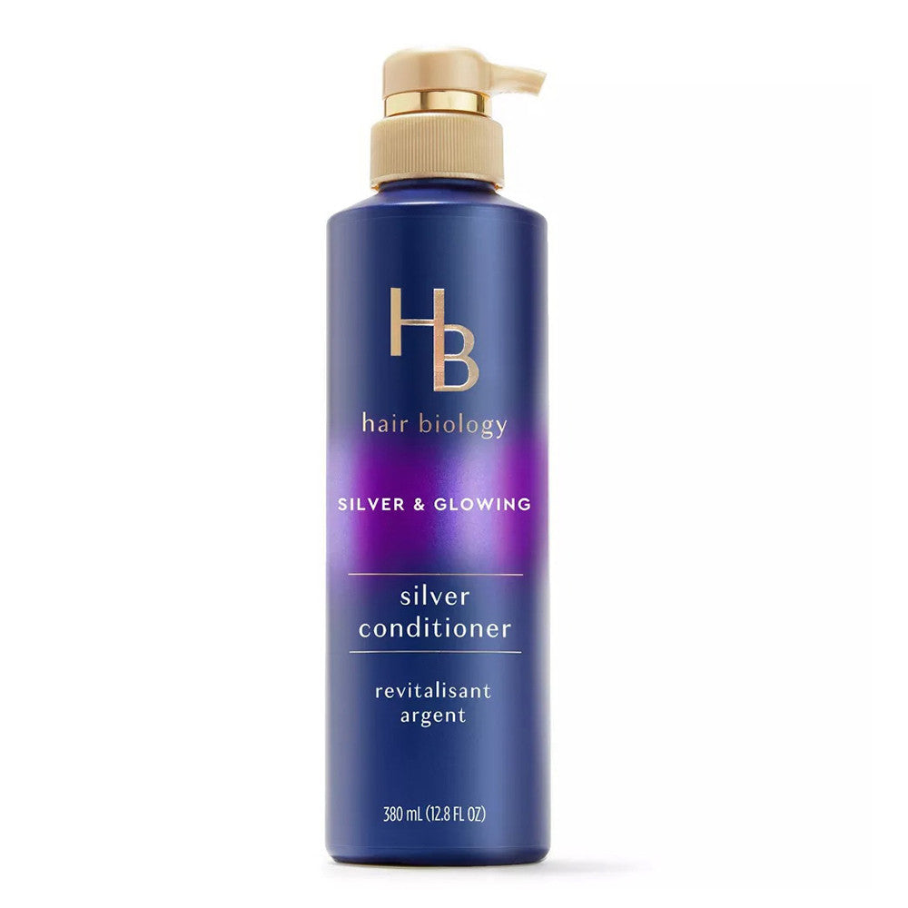 Hair Biology Silver Conditioner With Biotin For Grey or Color, 12.8 Oz
