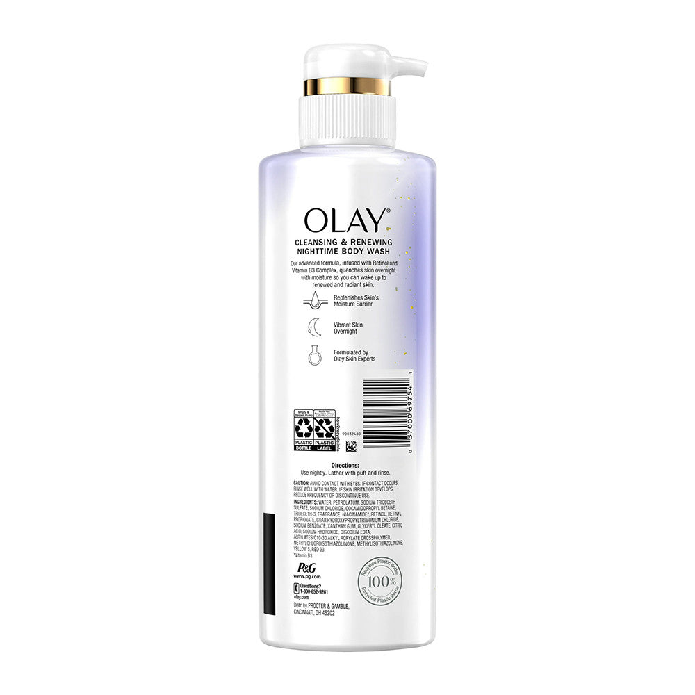 Olay Cleansing & Renewing Nighttime Body Wash, 17.9 Oz