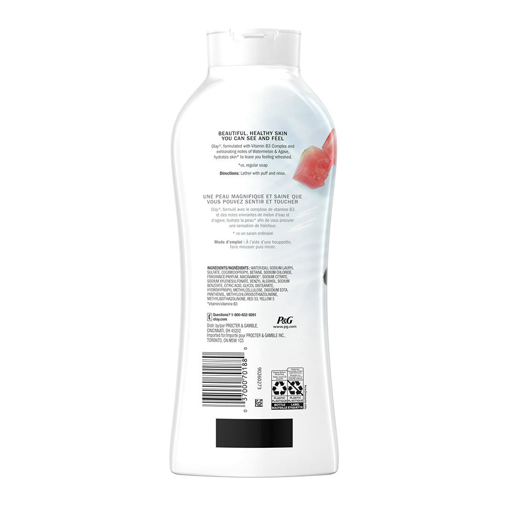 Olay Fresh Outlast Notes of Watermelon & Agave Body Wash, 22 Oz