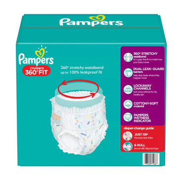 Pampers Cruisers 360 Diapers Size 5, 56 Ea