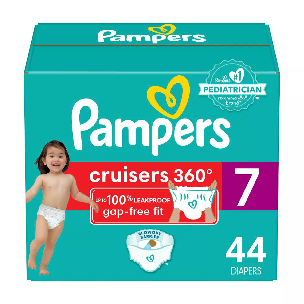 Pampers Cruisers Gap Free Fit Disposable Diapers 44Ea