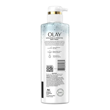 Olay Exfoliating & Hydrating Body Wash with Deep Sea Minerals, Coconut Water, 17.9 Oz