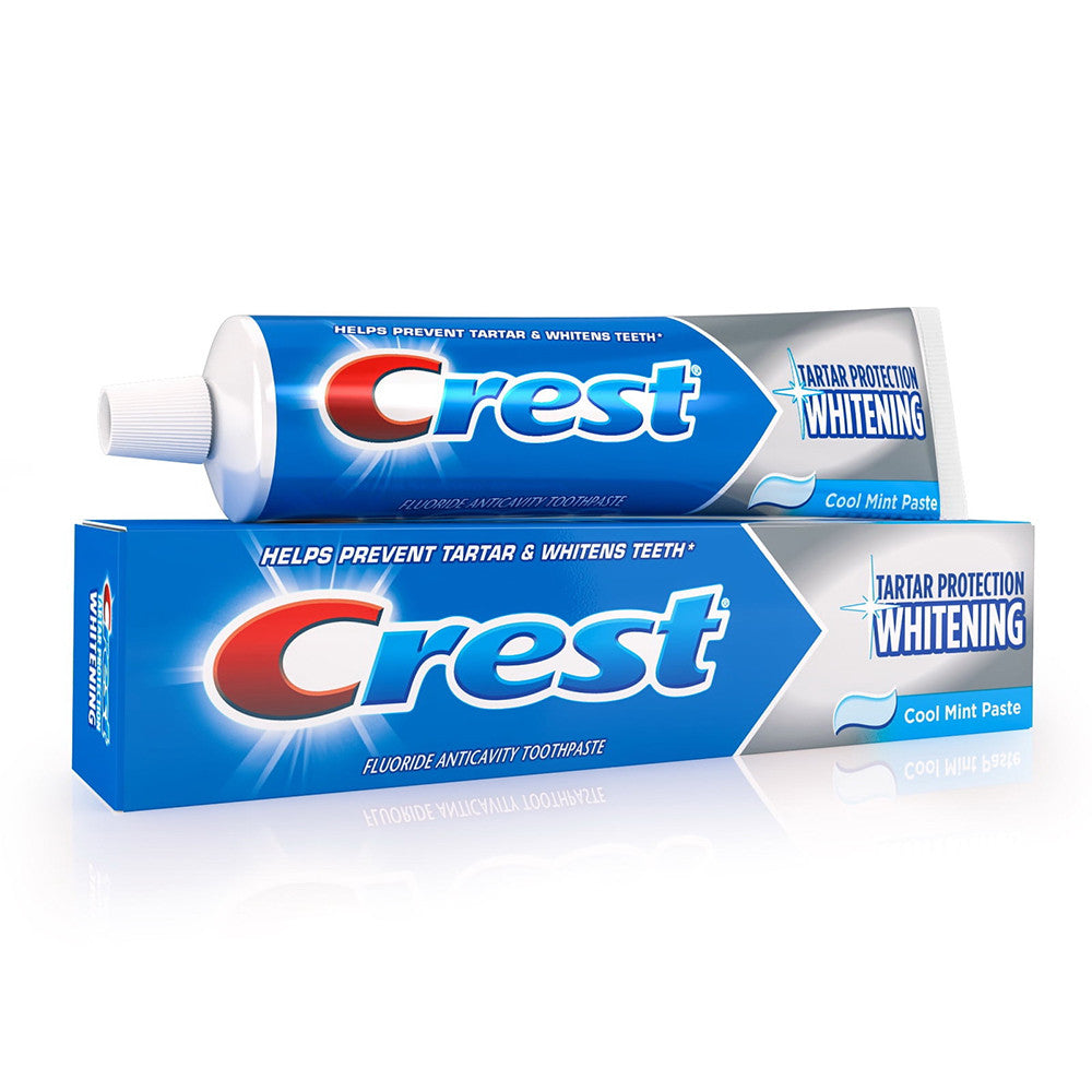 Crest Tartar Protection Whitening Control Toothpaste, Cool Mint Paste,  8.2 Oz