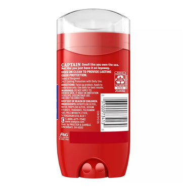 Old Spice Red Collection Captain Scent of Command Deodorant for Men, 3 Oz