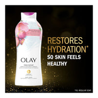 Olay Fresh Outlast Body Wash, Star Apple & Hibiscus, 22 Oz