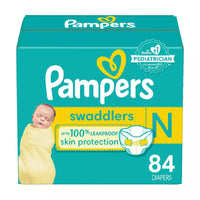 Pampers Swaddlers Newborn Diaper Size 0, 84 Ea