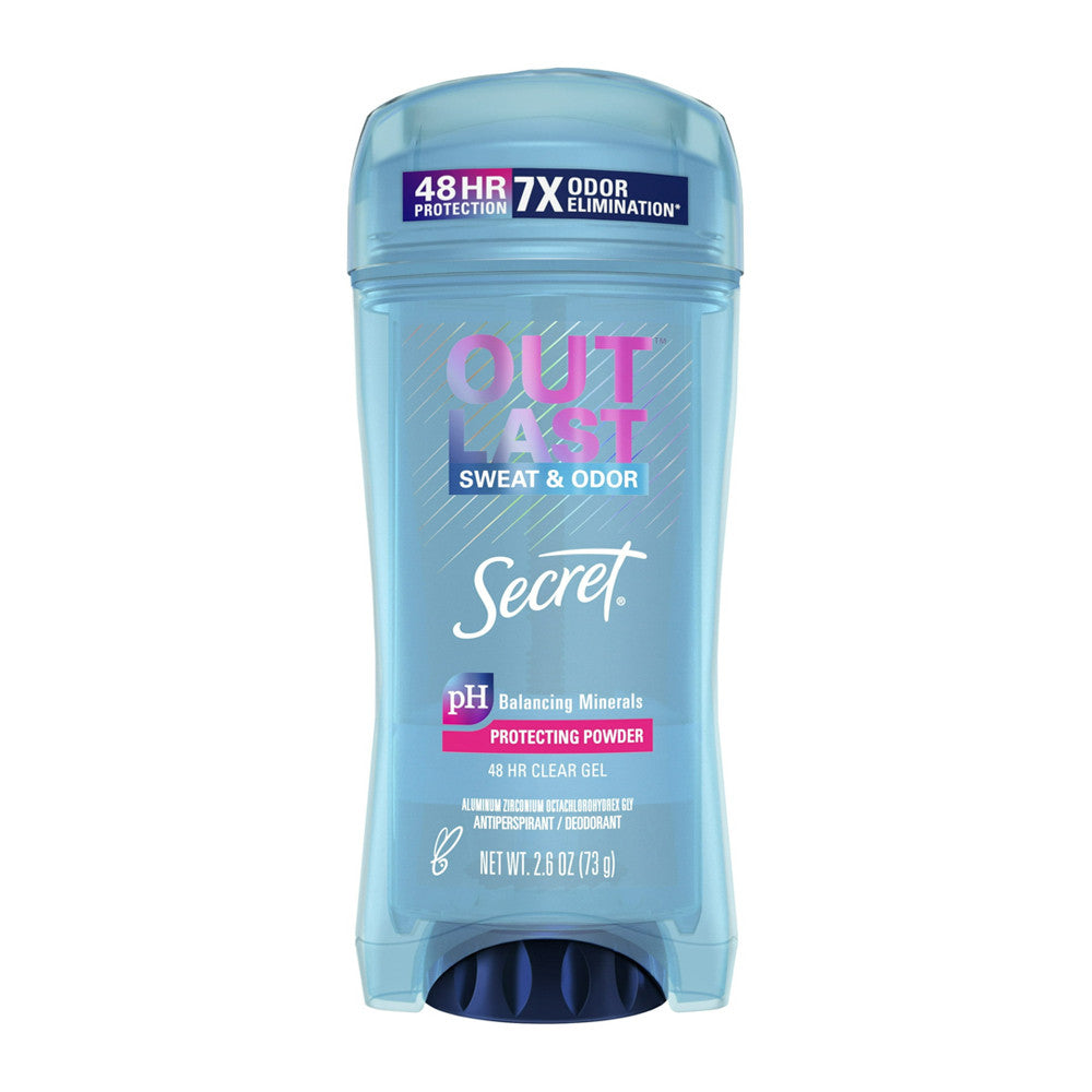 Secret Clear Gel Outlast Antiperspirant And Deodorant Powder - 2.7 Oz