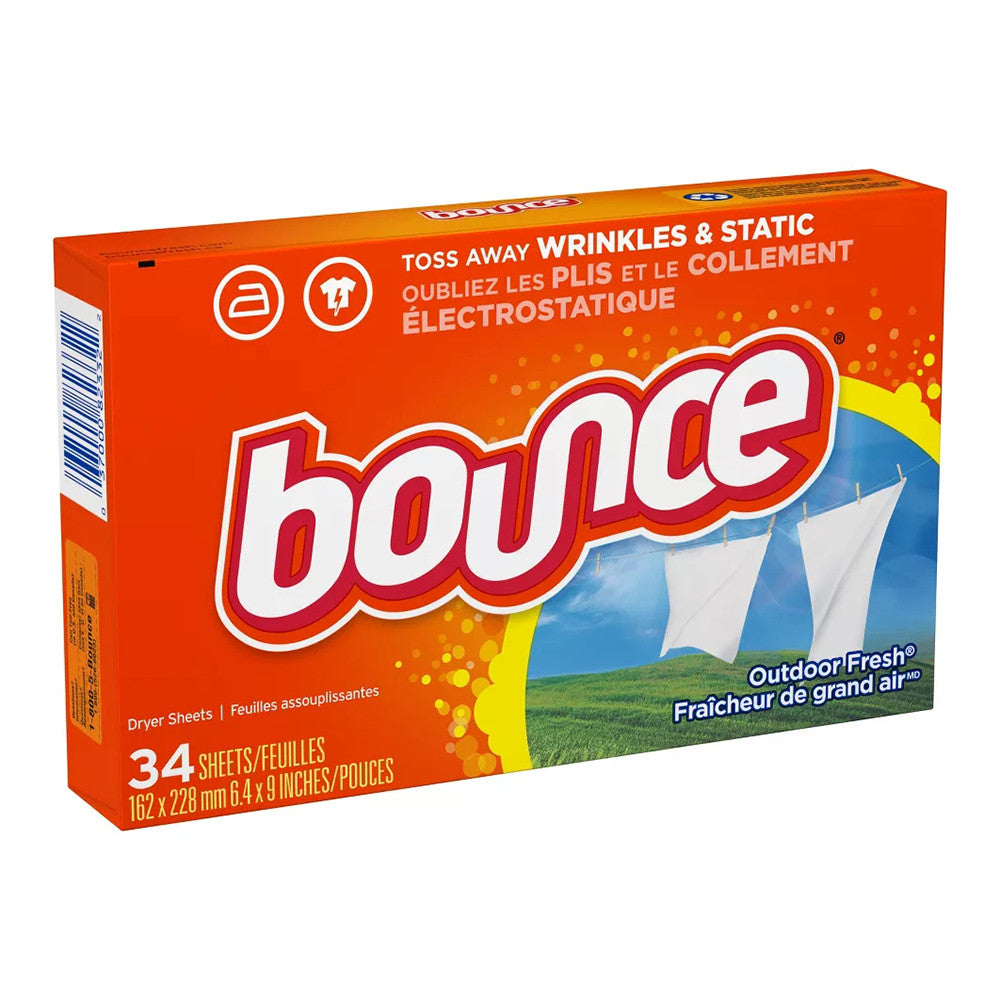 Bounce Outdoor Fresh Fabric Softener Dry Sheets, 34 Ea