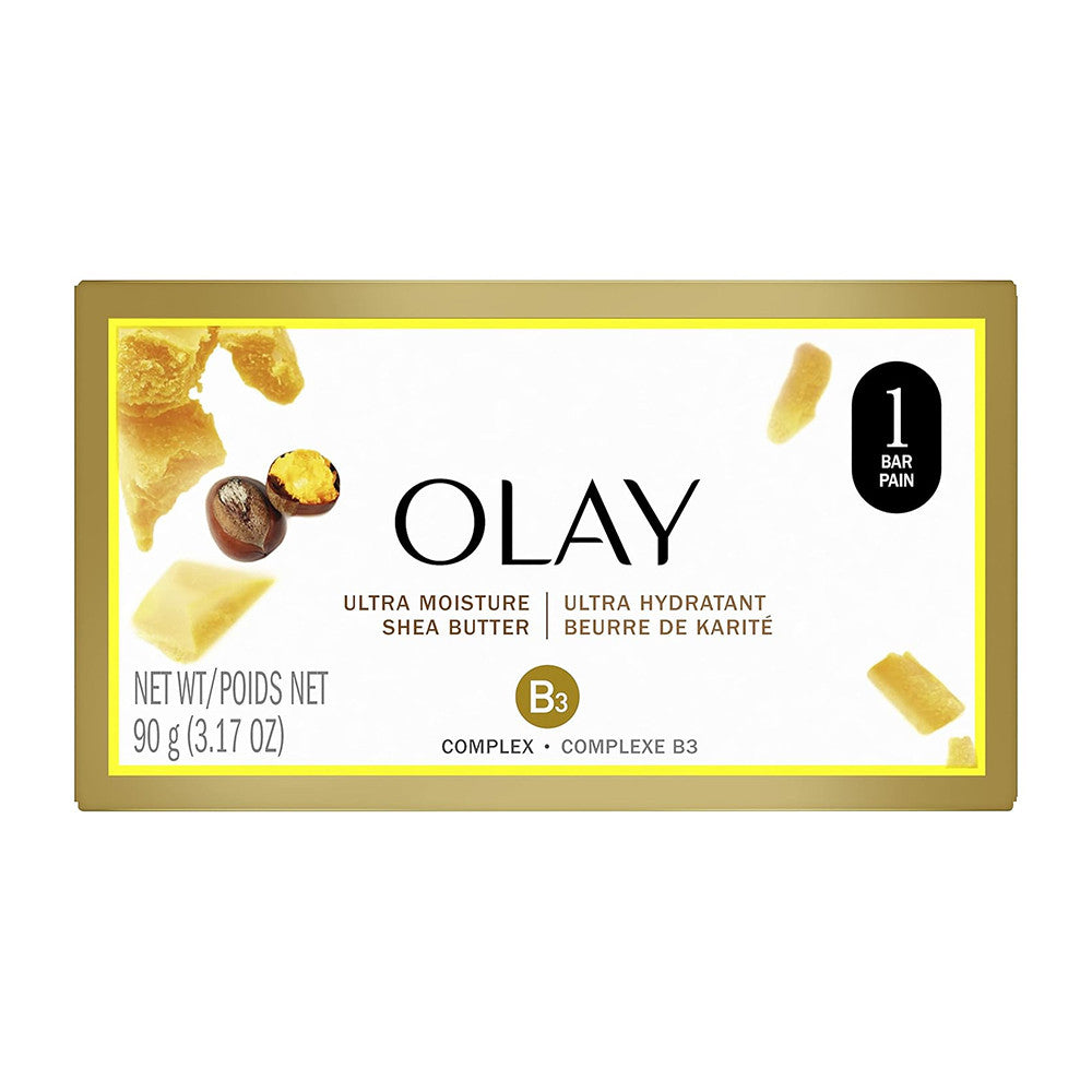 Olay Moisture Outlast Ultra Moisture Shea Butter Beauty Bar, 3.17 Oz
