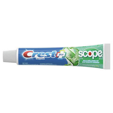 Crest Plus Scope Complete Whitening Toothpaste Value Pack, Mint, 5.4 Oz, 2 Ea