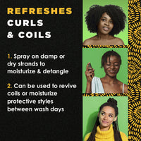My Black is Beautiful Moisturizing Luxe Detangler Spray With Coconut Oil, Honey And Turmeric, 7.6 Oz
