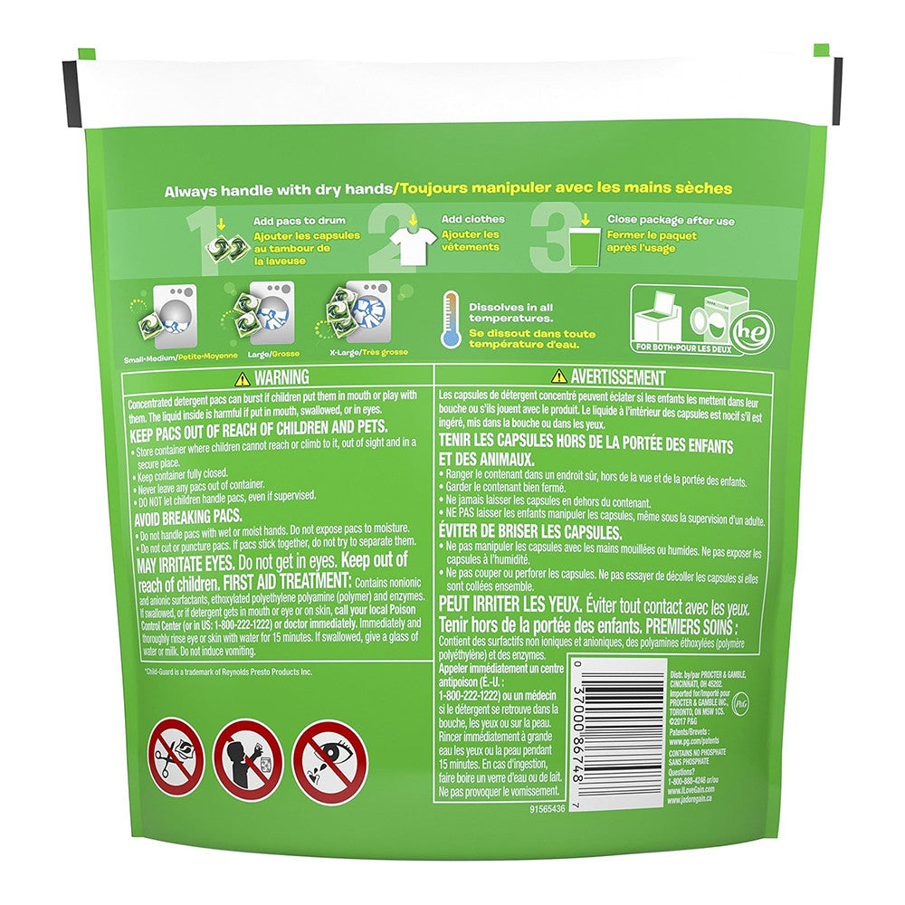 Gain Flings Laundry Detergent Pacs, Original Scent 14 Count, 12 Oz
