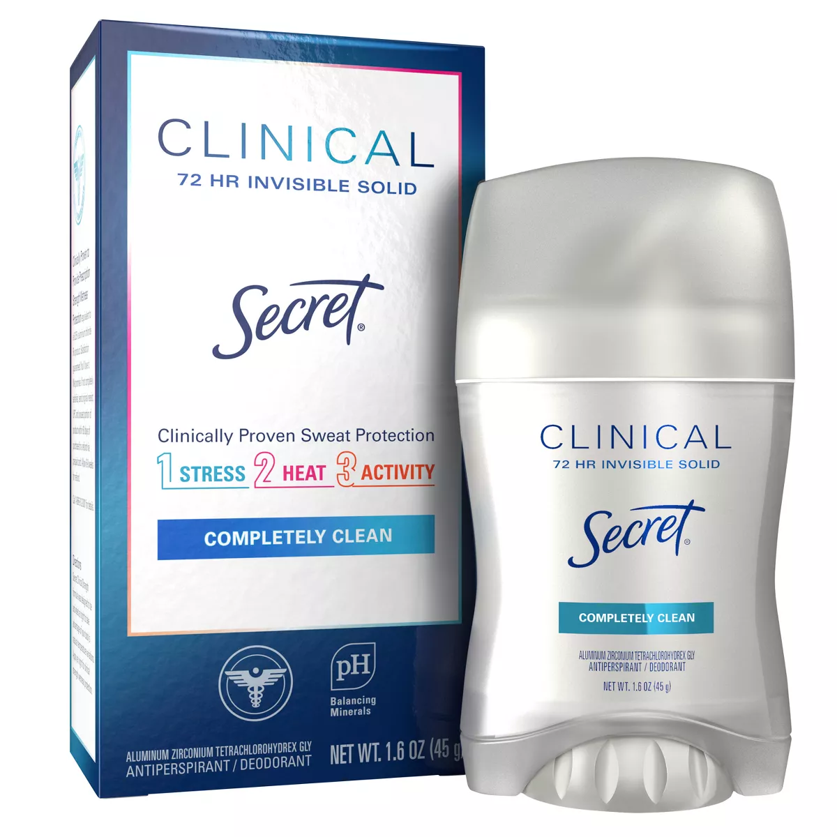 Secret Clinical Strength Invisible Solid Womens Antiperspirant And Deodorant, 1.6 oz