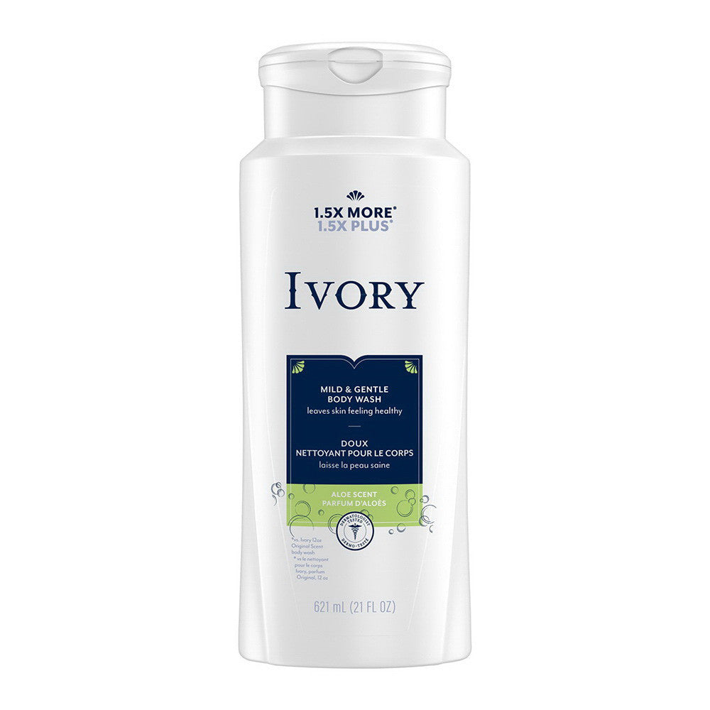 Ivory Scented Body Wash, Aloe, 21 Oz