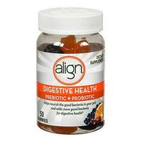 Align Digestive Health Natural Fruit Flavors Pre+Probiotic Gummies, 50 Ea