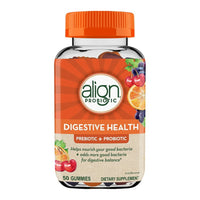 Align Digestive Health Natural Fruit Flavors Pre+Probiotic Gummies, 50 Ea