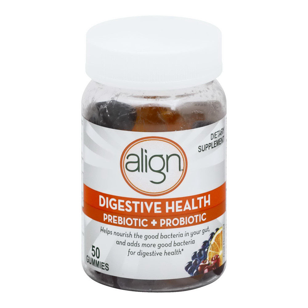 Align Digestive Health Natural Fruit Flavors Pre+Probiotic Gummies, 50 Ea